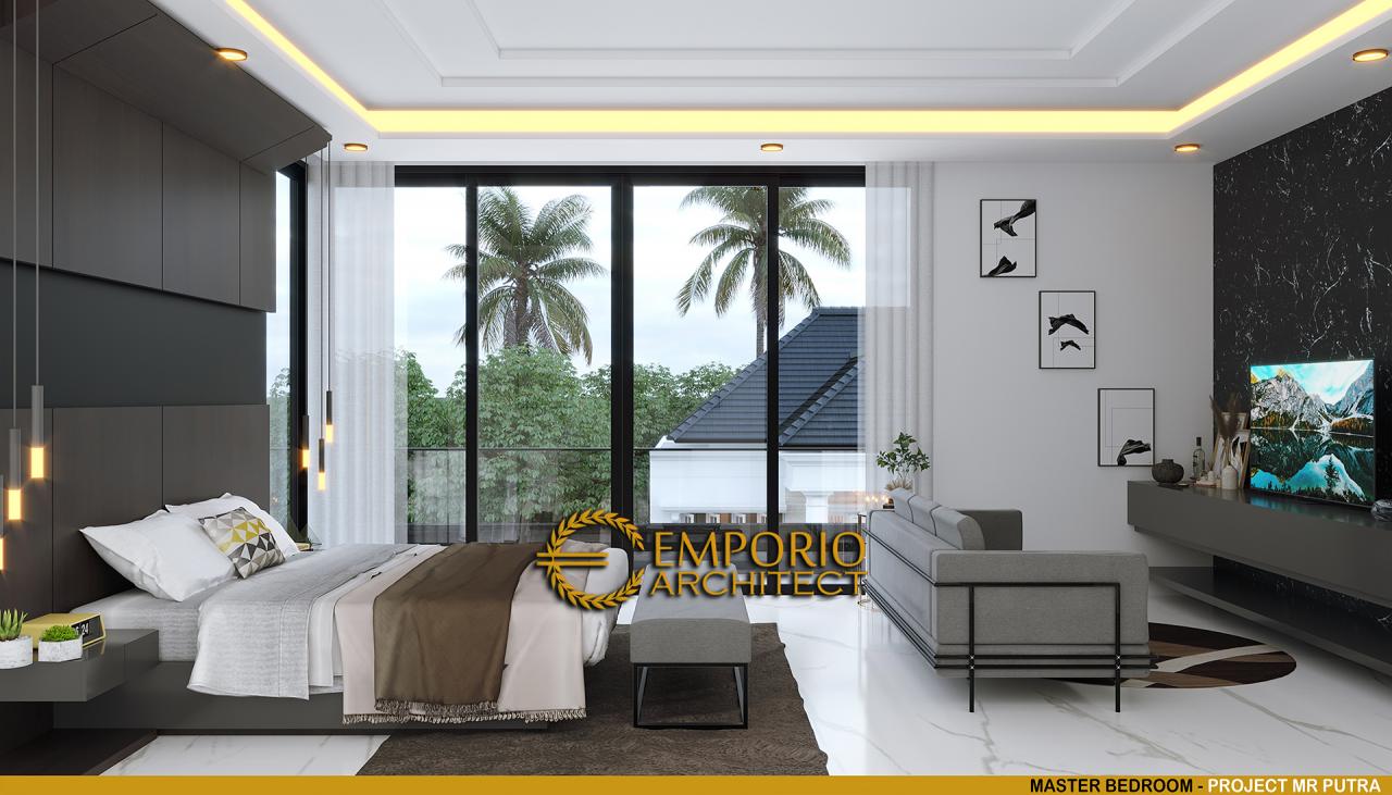 Desain Kamar Tidur Utama Rumah Modern 2 Lantai Bapak Putra di BSD, Tangerang Selatan, Banten 11