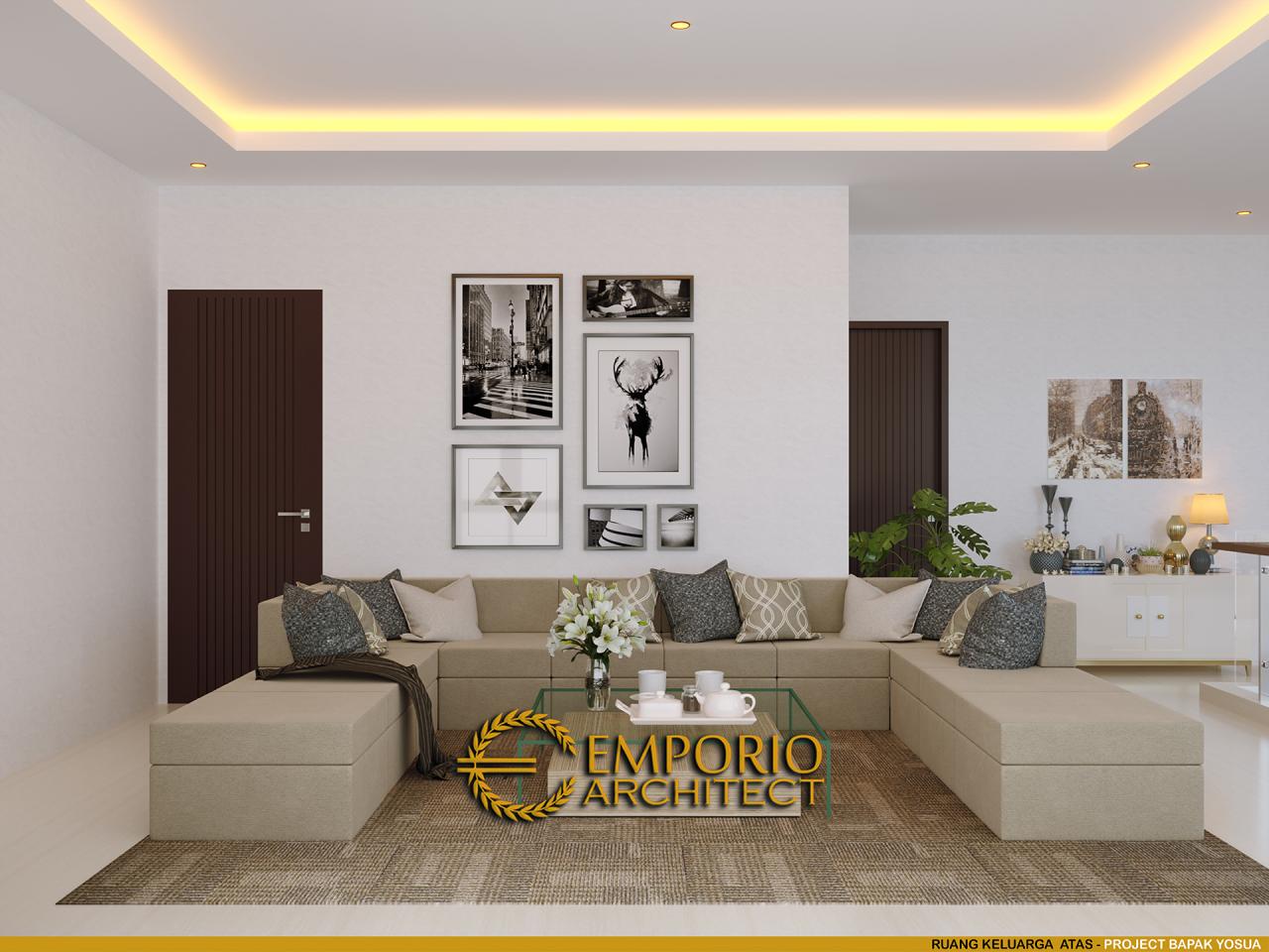 Desain Ruang Keluarga Atas Rumah Modern 2 Lantai Bapak Yosua di Bekasi, Jawa Barat 8