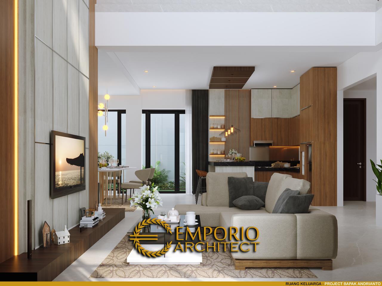 Desain Ruang Keluarga Rumah Modern 2 Lantai Bapak Andrianto di Surabaya, Jawa Timur 5