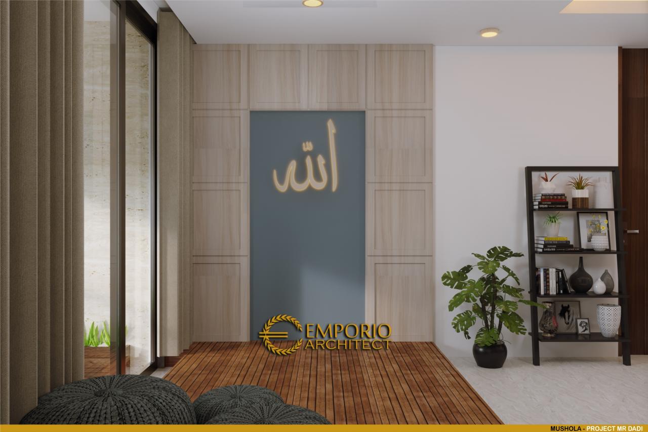 Desain Mushola Rumah Modern 2 Lantai Bapak Dadi di Bekasi, Jawa Barat 10