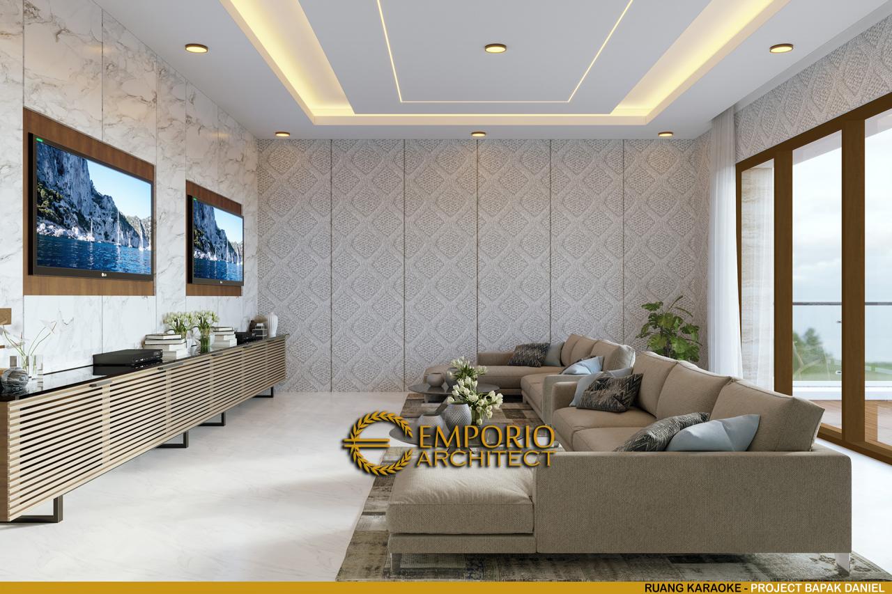 Desain Ruang Karaoke Rumah Modern 2 Lantai Bapak Daniel di Bengkulu 11