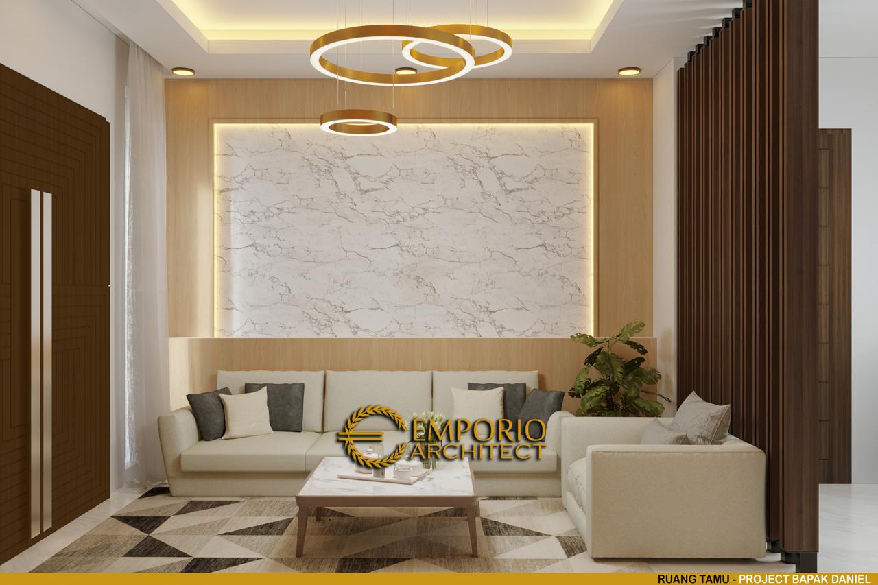 Desain Ruang Tamu Rumah Modern 2 Lantai Bapak Daniel di Bengkulu 5