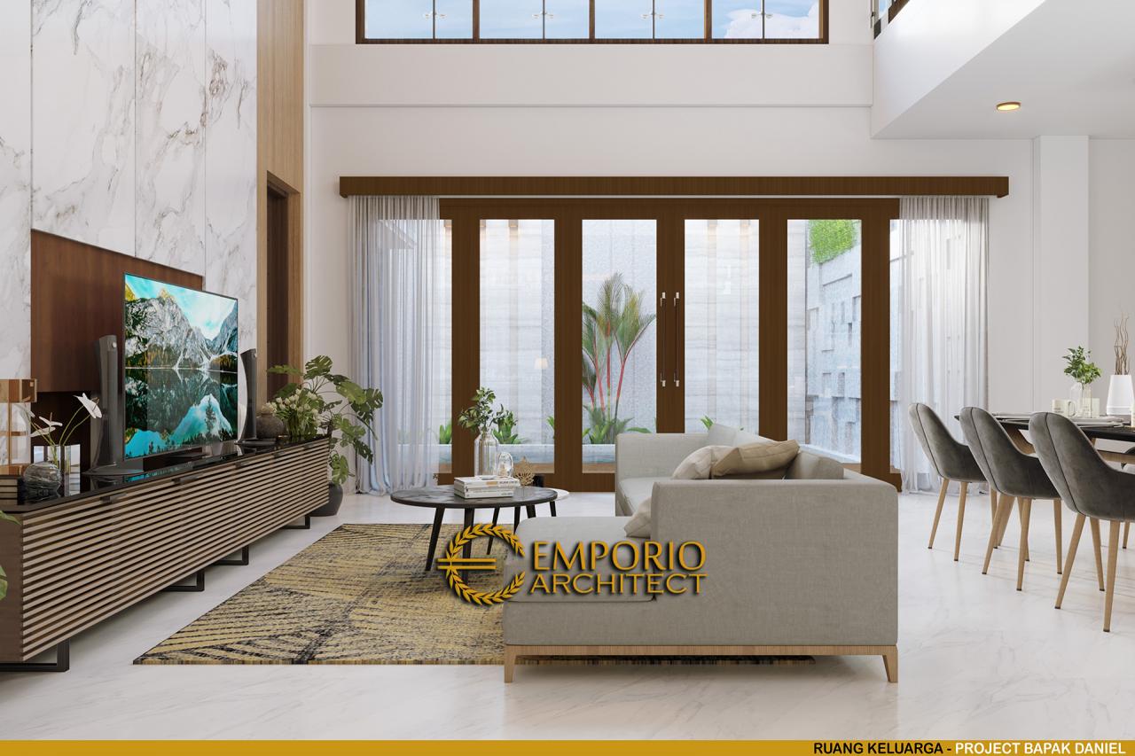 Desain Ruang Keluarga Rumah Modern 2 Lantai Bapak Daniel di Bengkulu 6
