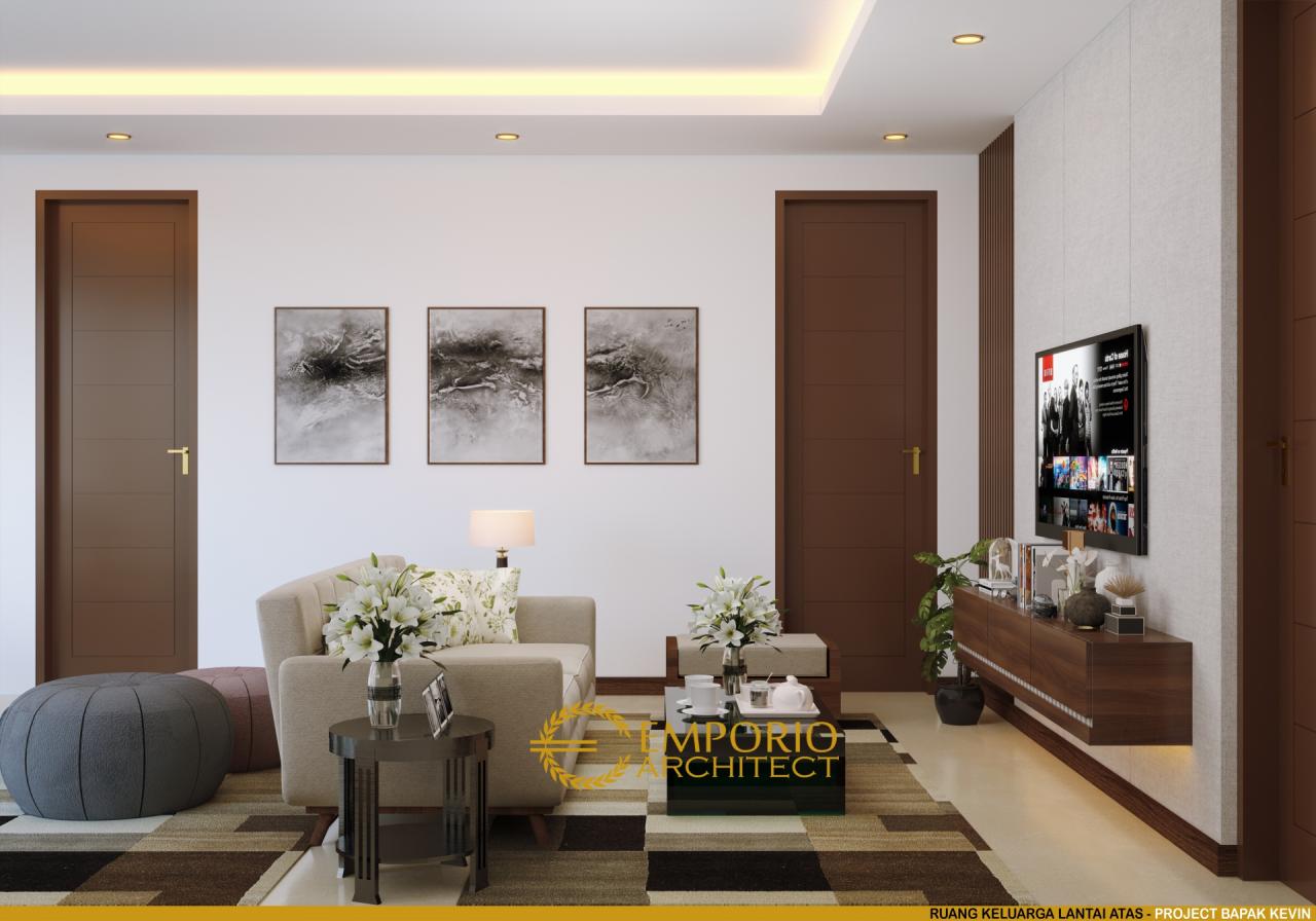 Desain Ruang Keluarga Lantai Atas Rumah Modern 2 Lantai Bapak Kevin di Kudus, Jawa Tengah 8
