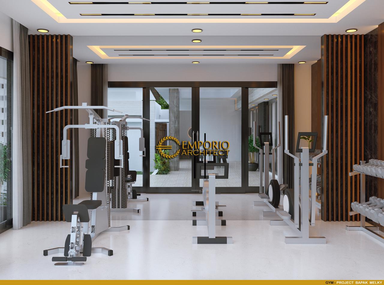 Desain Ruang Gym Rumah Modern 2 Lantai Bapak Melky Tjiang di Palu, Sulawesi Tengah 11