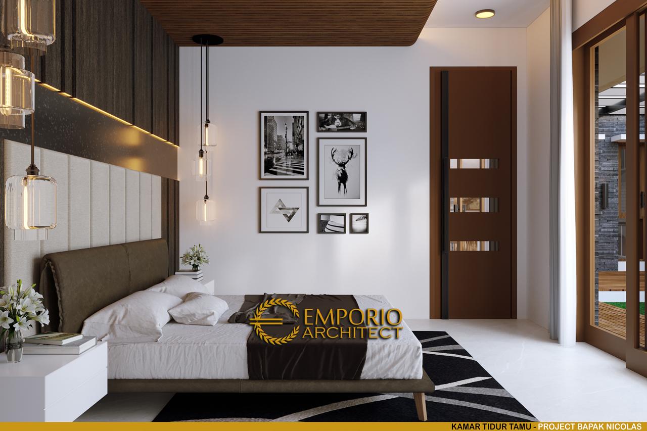 Desain Kamar Tidur Tamu Rumah Modern 2 Lantai Bapak Nicolas di Makassar, Sulawesi Selatan 9