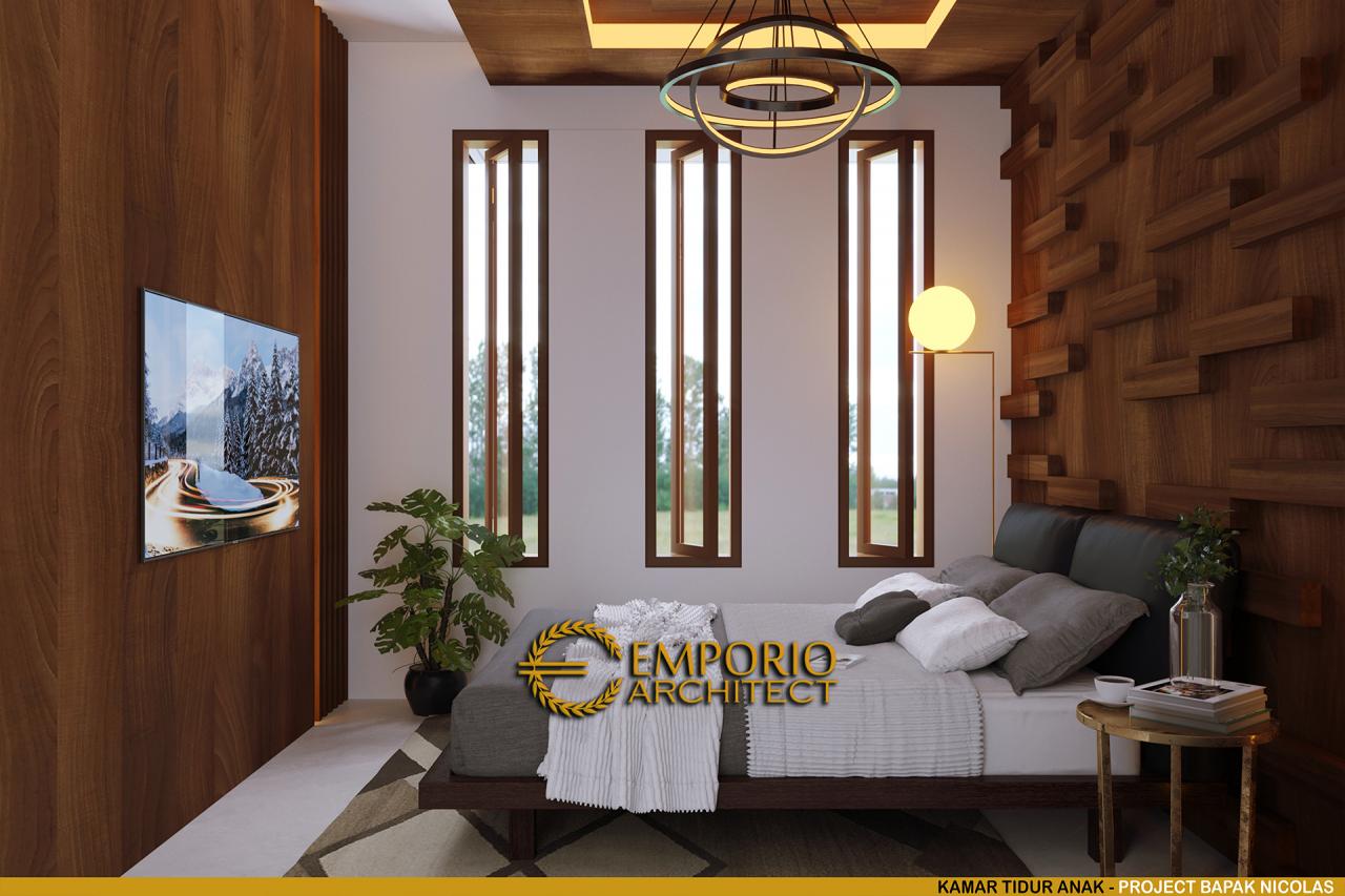Desain Kamar Tidur Anak Rumah Modern 2 Lantai Bapak Nicolas di Makassar, Sulawesi Selatan 11