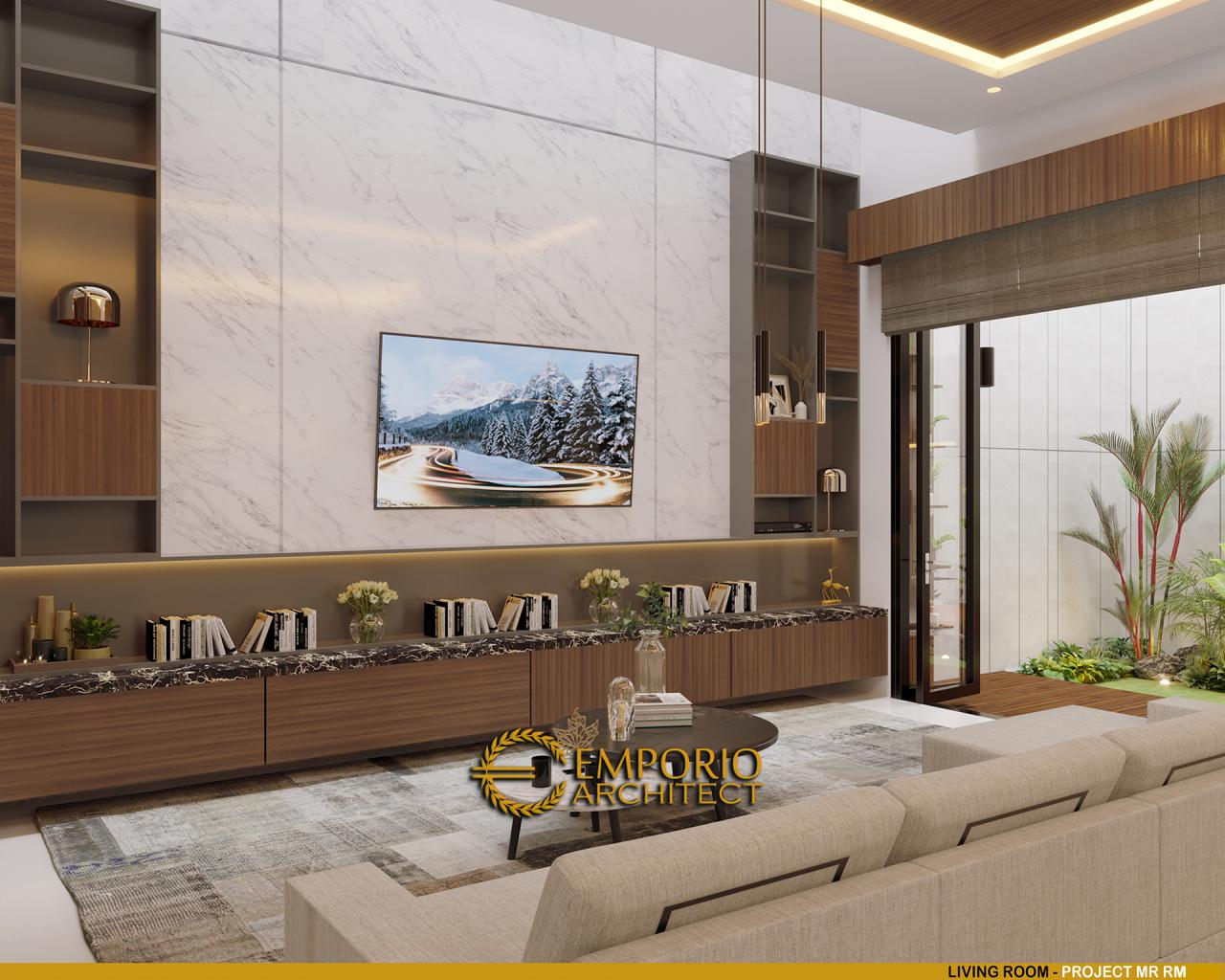 Desain Ruang Keluarga Rumah Modern 2 Lantai Bapak RM di Bogor, Jawa Barat 4