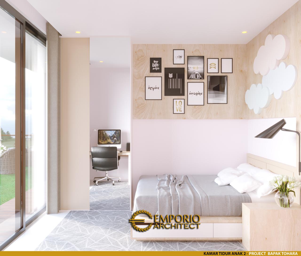Desain Kamar Tidur Anak 2 Rumah Modern 2 Lantai Bapak T di Citraland, Jakarta 13