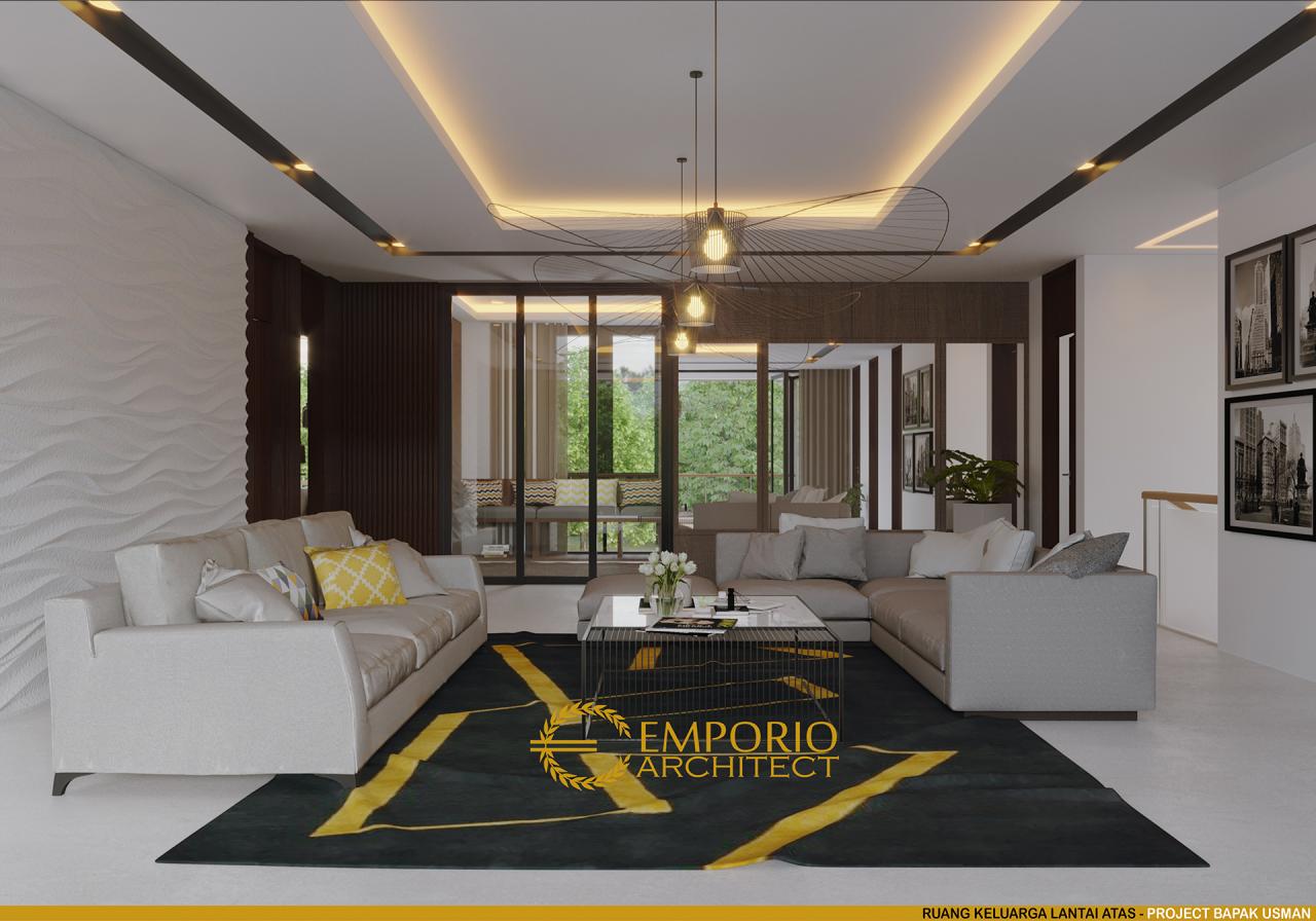 Desain Ruang Keluarga Lantai Atas Rumah Modern 2 Lantai Bapak Usman di Tangerang, Banten 15