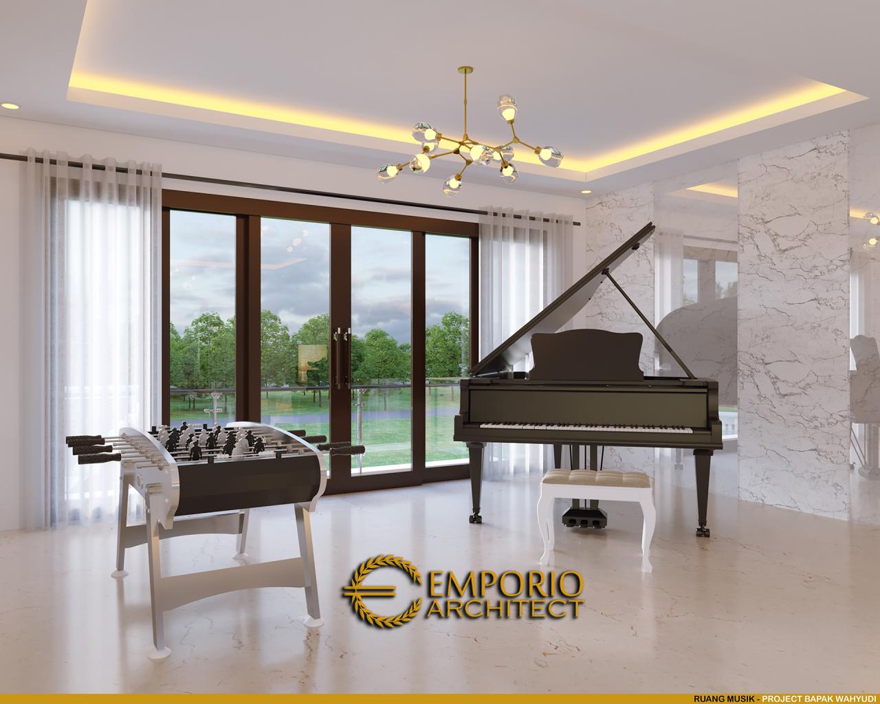 Desain Ruang Musik Rumah Villa Bali Modern 2 Lantai Bapak Wahyudi di Banjarmasin, Kalimantan Selatan 11