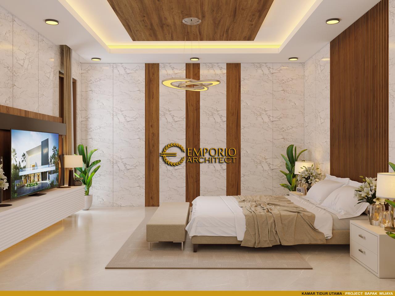 Desain Kamar Tidur Utama Rumah Modern 2 Lantai Bapak Wijaya di Bali 7