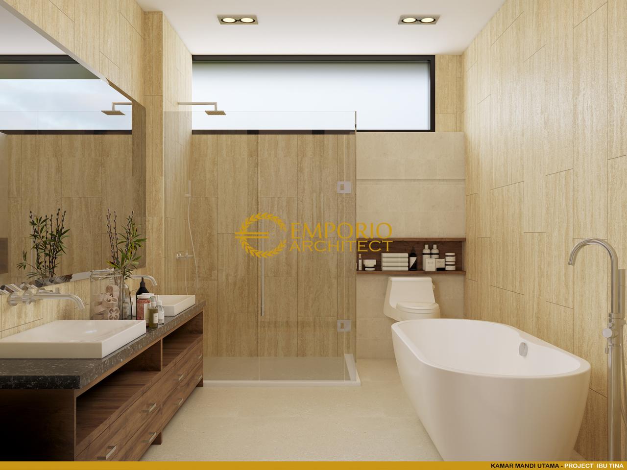 Desain Kamar Mandi Rumah Modern 2 Lantai Ibu Tina di Majalengka, Jawa Barat 14
