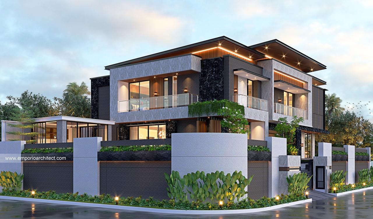 Mrs. FLC 1311 Modern House 2.5 Floors Design - Bogor