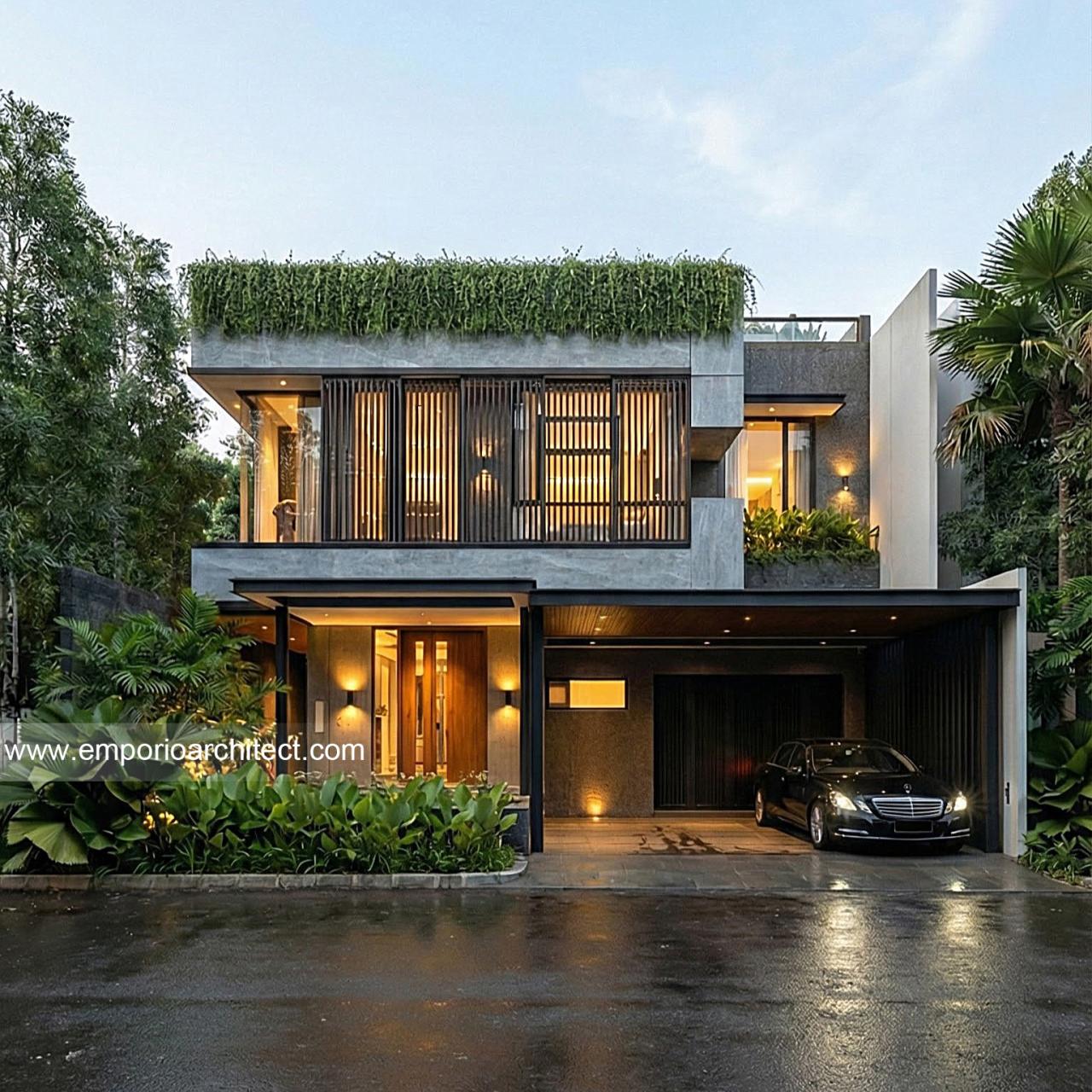 Gambar Desain Rumah Modern 2.5 Lantai Bapak DNZ di  BSD, Tangerang Selatan, Banten