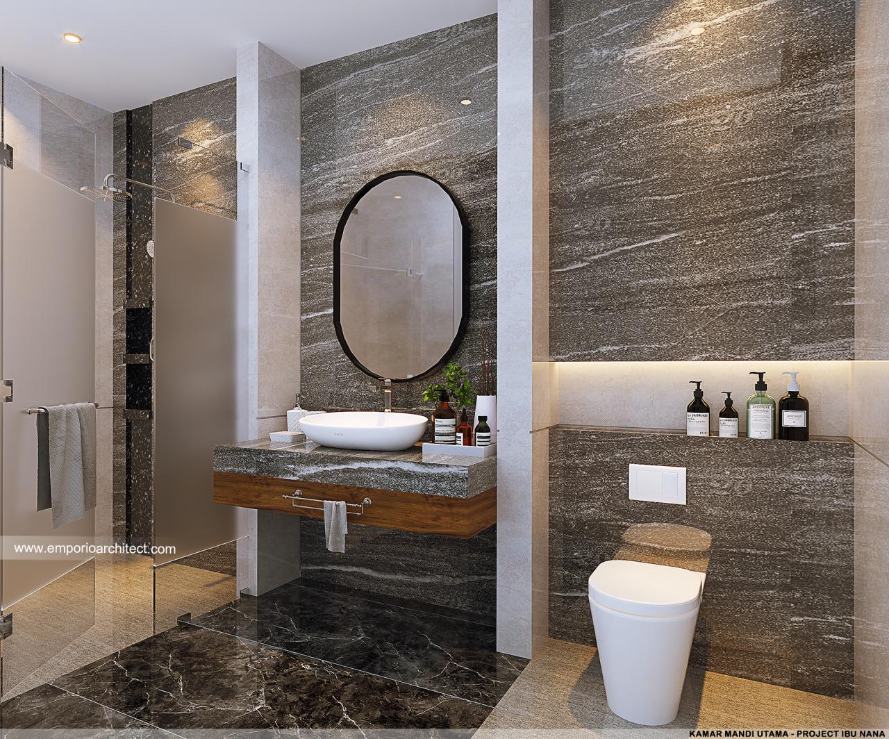 #bathroomdesign - Mrs. Nana Modern House 2.5 Floors Design - Jakarta ...