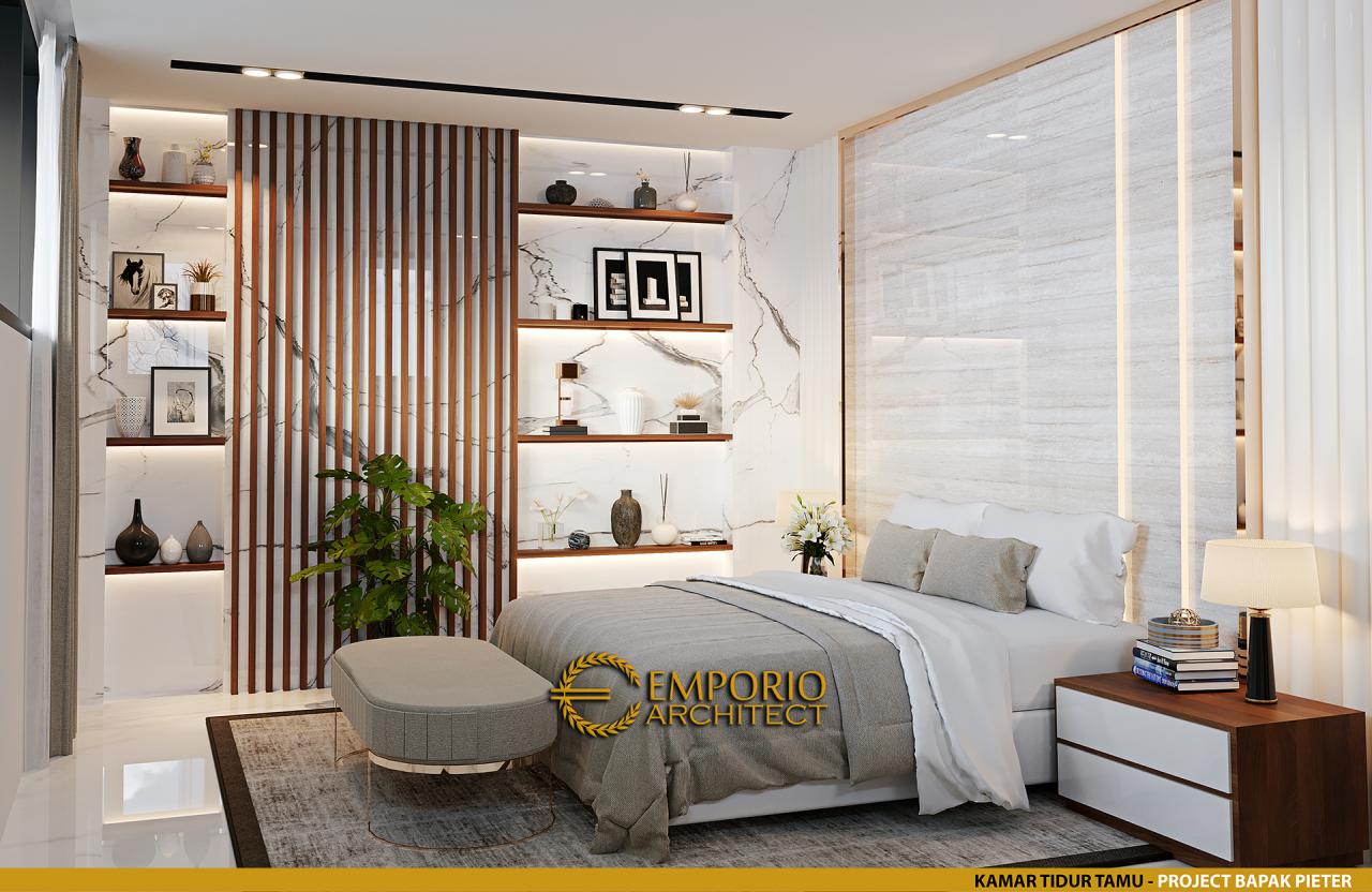Desain Kamar Tidur Tamu Rumah Modern 2.5 Lantai Bapak Pieter di Makassar, Sulawesi Selatan 19