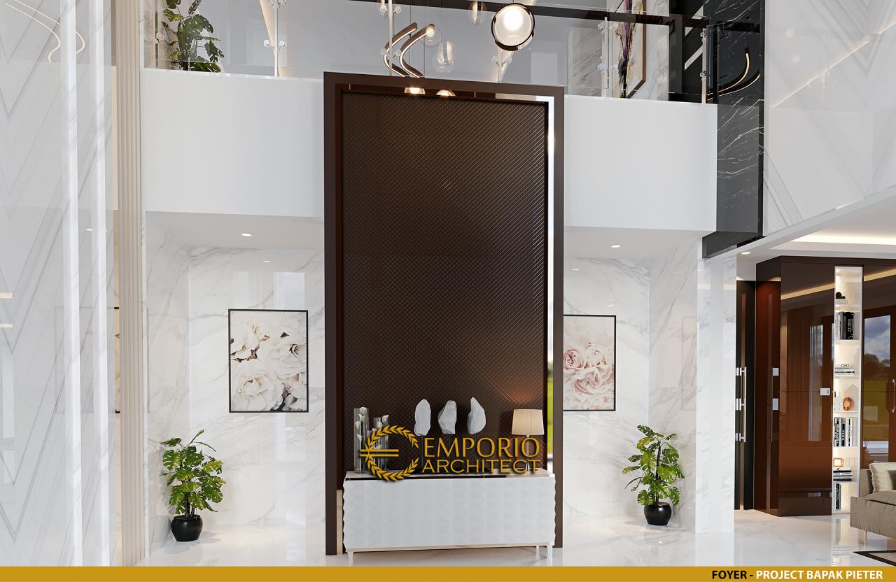 Desain Foyer Rumah Modern 2.5 Lantai Bapak Pieter di Makassar, Sulawesi Selatan 3