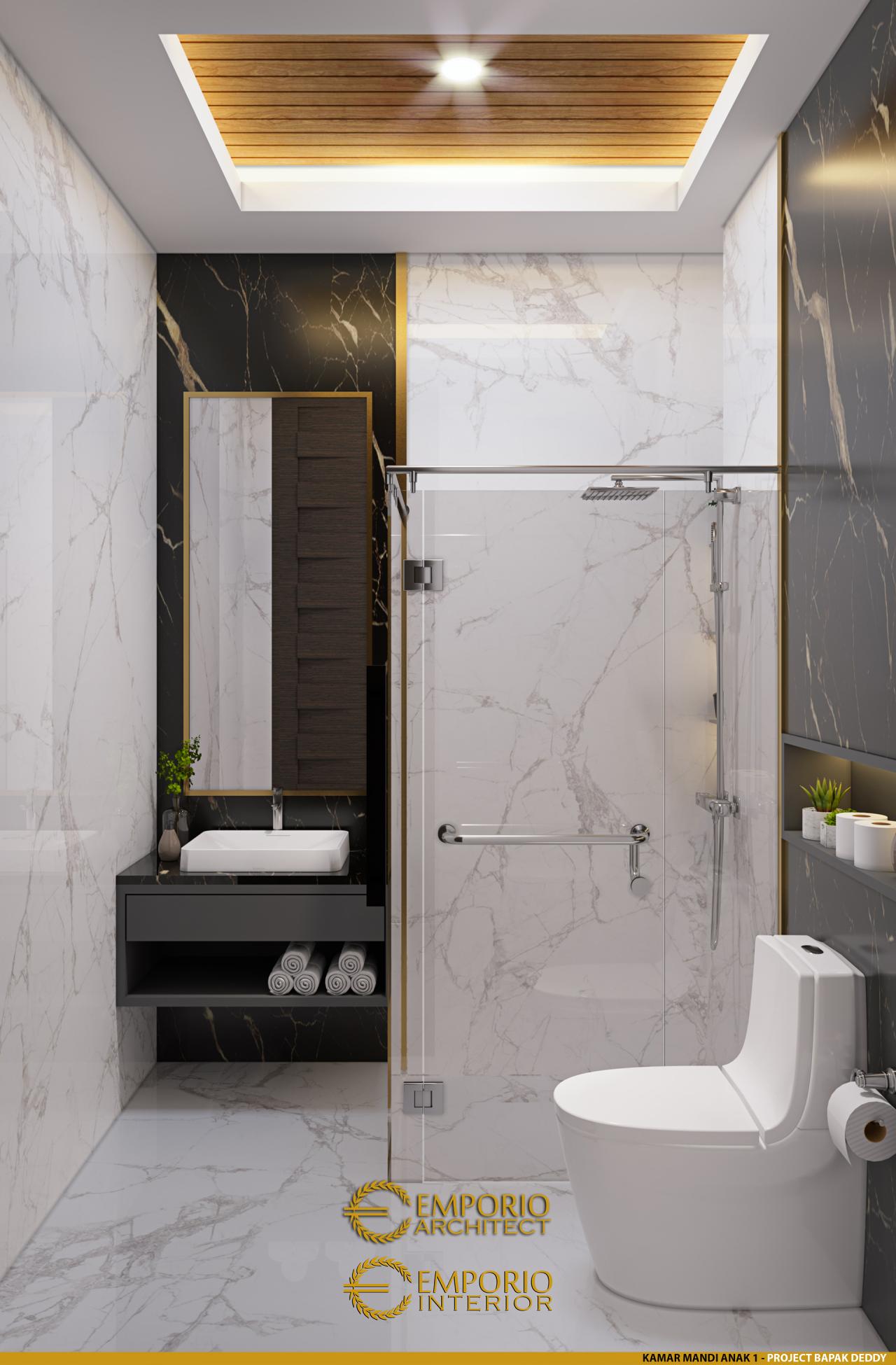 Mr. Deddy Modern House 2.5 Floors Design - Jakarta 21499 - Bathroom Design
