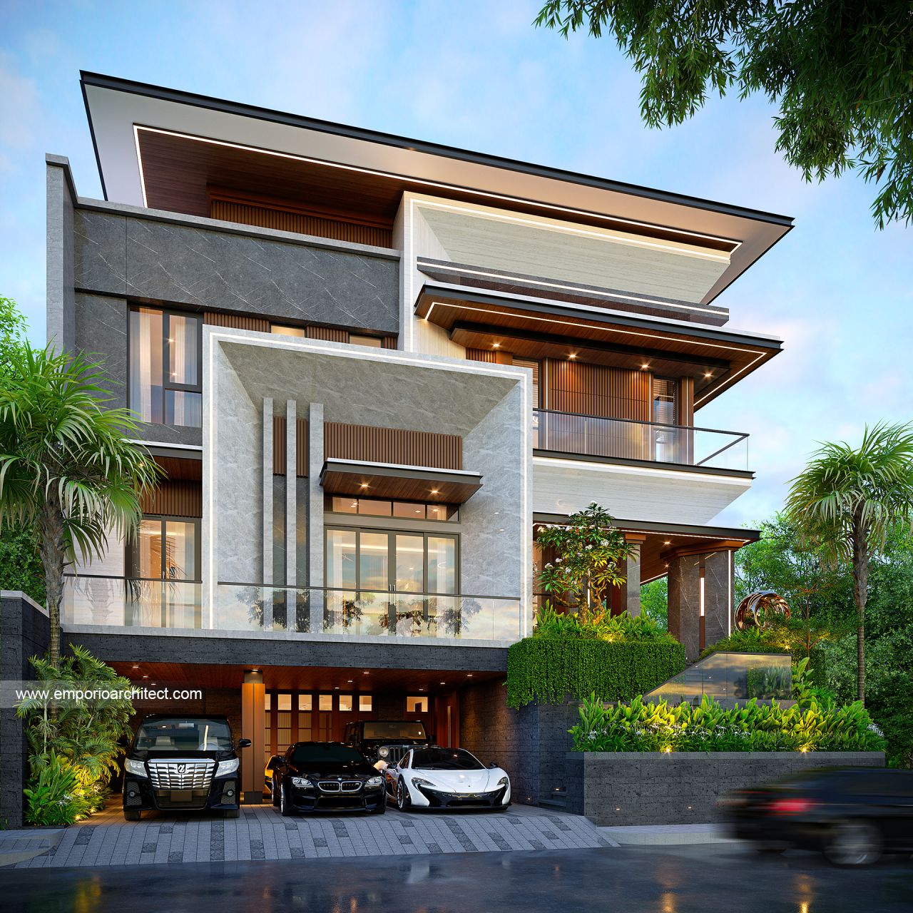 Image Mr. CHN Modern House 3 Floors Design - Bandung