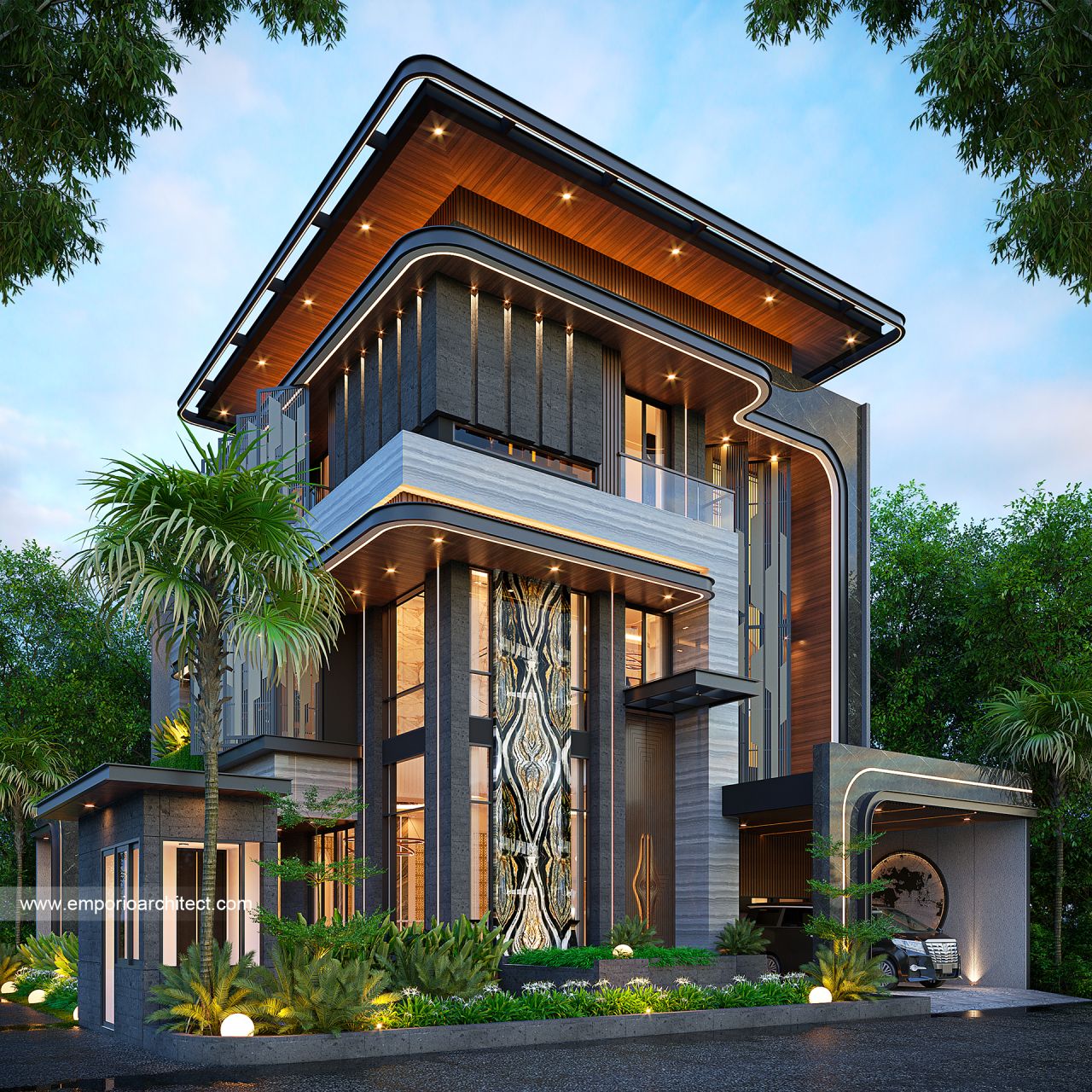 Image Mrs. ND 2156 Modern House 3 Floors Design - Jakarta Selatan
