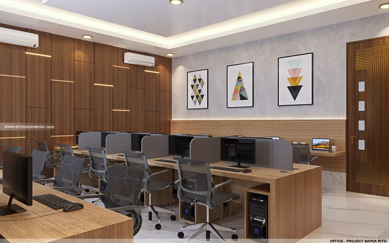 Desain Kantor (Ruang Kerja) Rumah Modern 3 Lantai Bapak Rito di NTT (Nusa Tenggara Timur) 23460