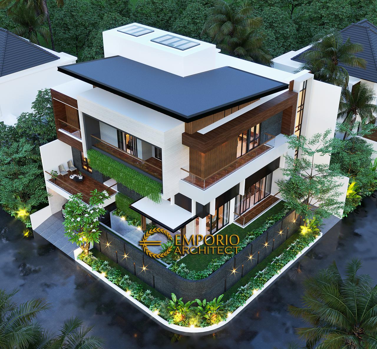 Desain Master Plan Rumah Modern 3 Lantai Bapak Windu di Bintaro, Jakarta Selatan 4