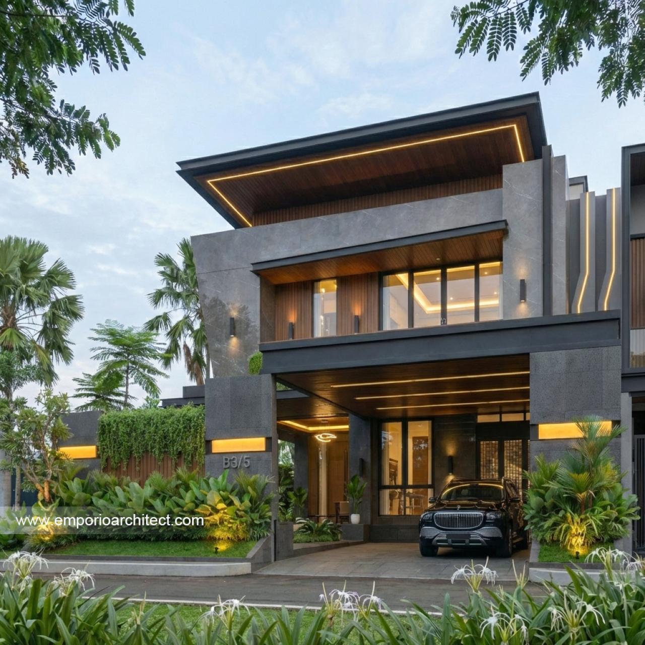 Image Mr. CTP 1696 Modern House 3 Floors Design - Surabaya