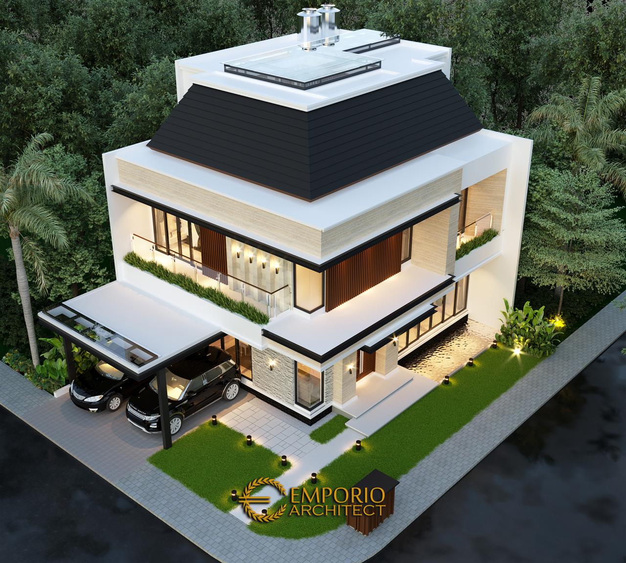 Desain Master Plan Rumah Modern 3 Lantai Ibu Melani di Ciracas, Jakarta Timur 4