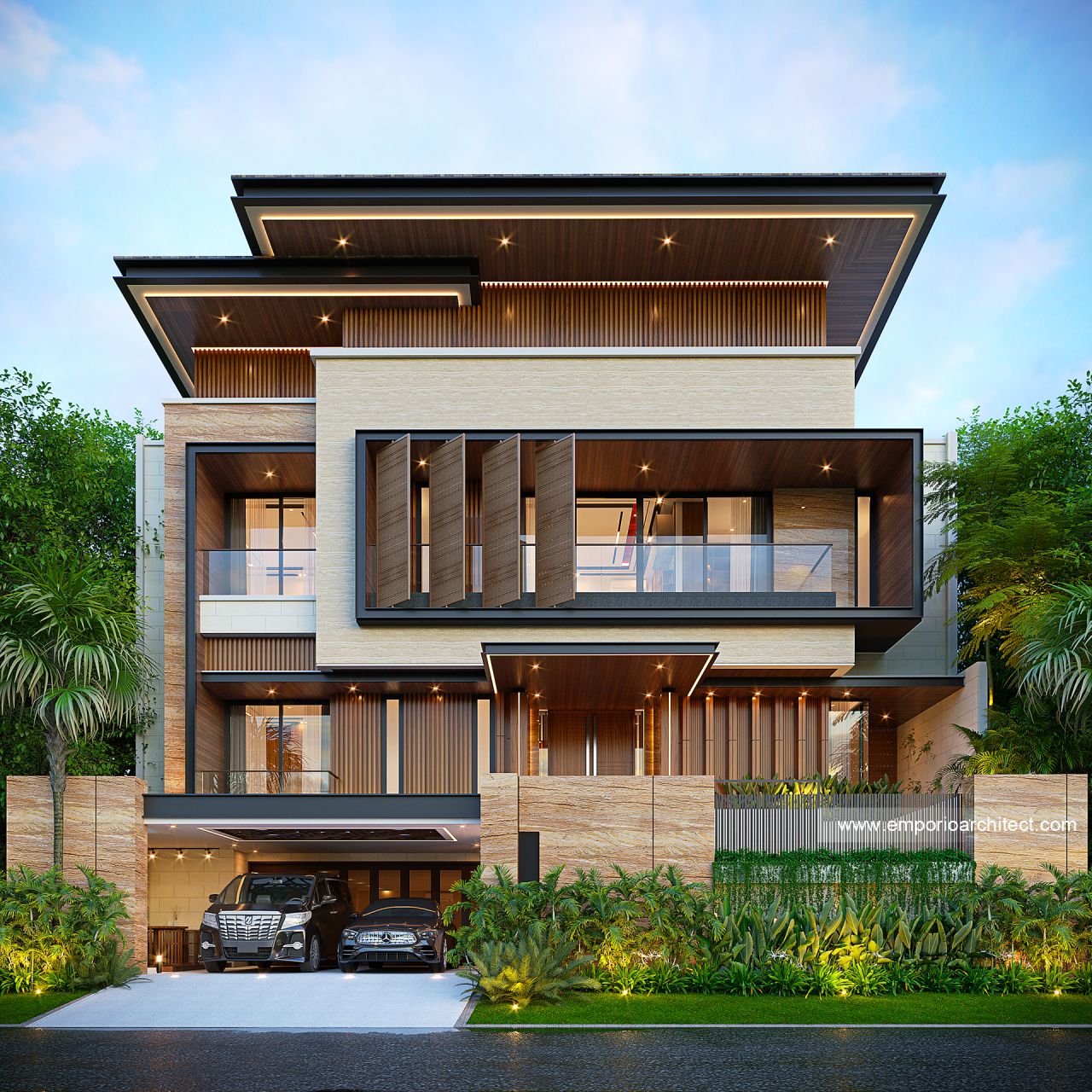 Image Mr. AD 2013 Modern House 3 Floors Design - Pondok Indah, Jakarta Selatan