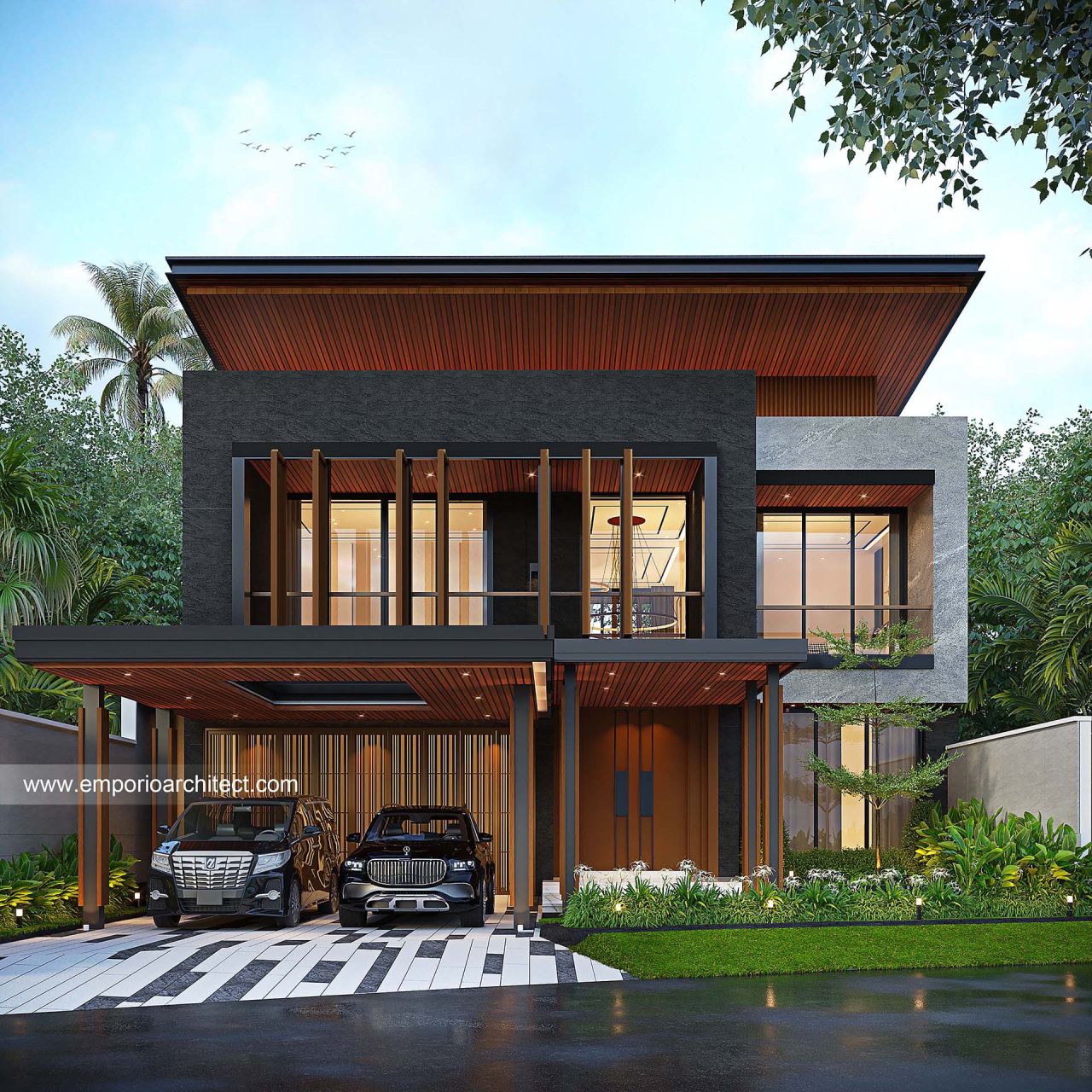 Image Mr. BNT 1758 Modern House 3 Floors Design - Bandung