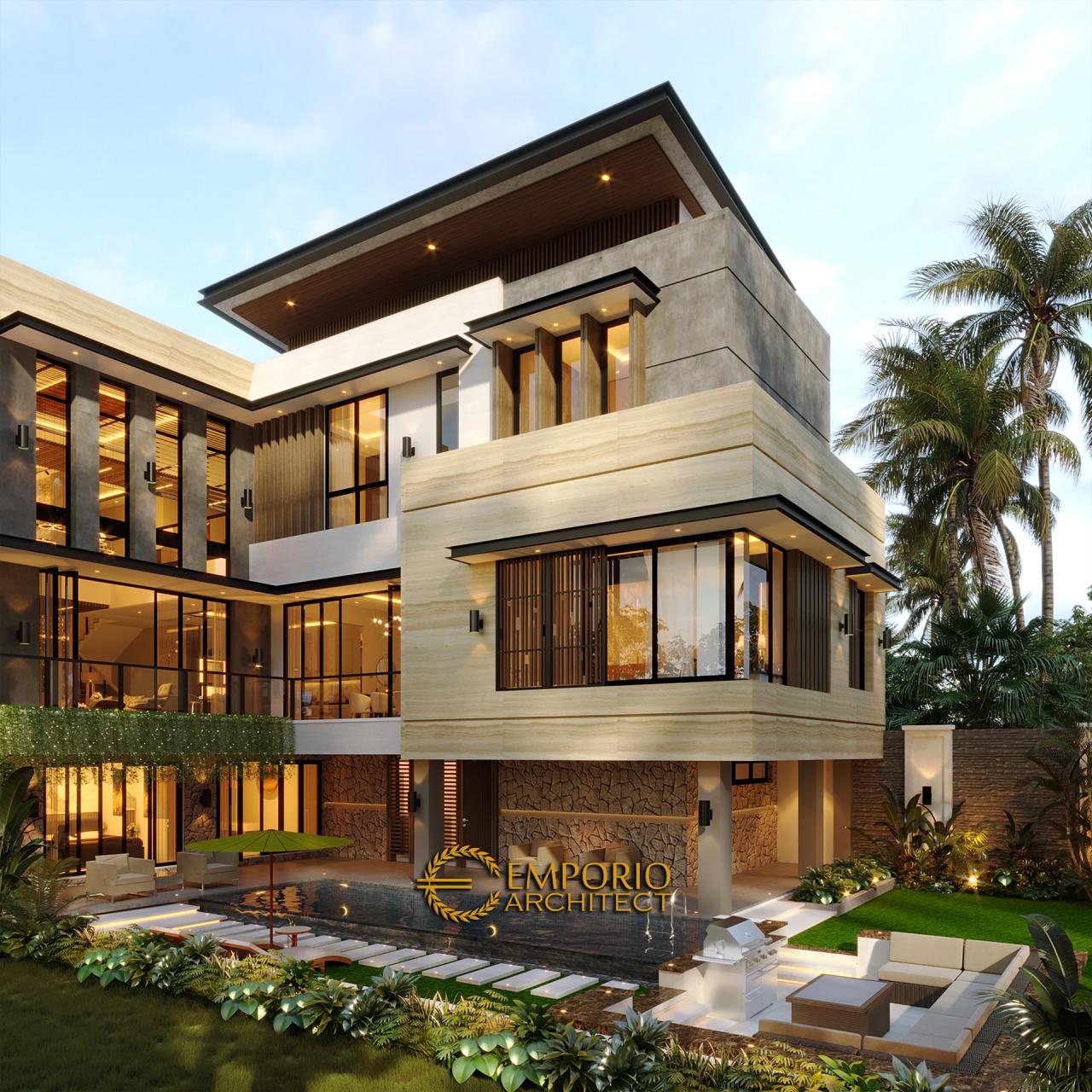 Desain Rumah Modern 3 Lantai Ibu Melisa di Sentul, Bogor, Jawa Barat