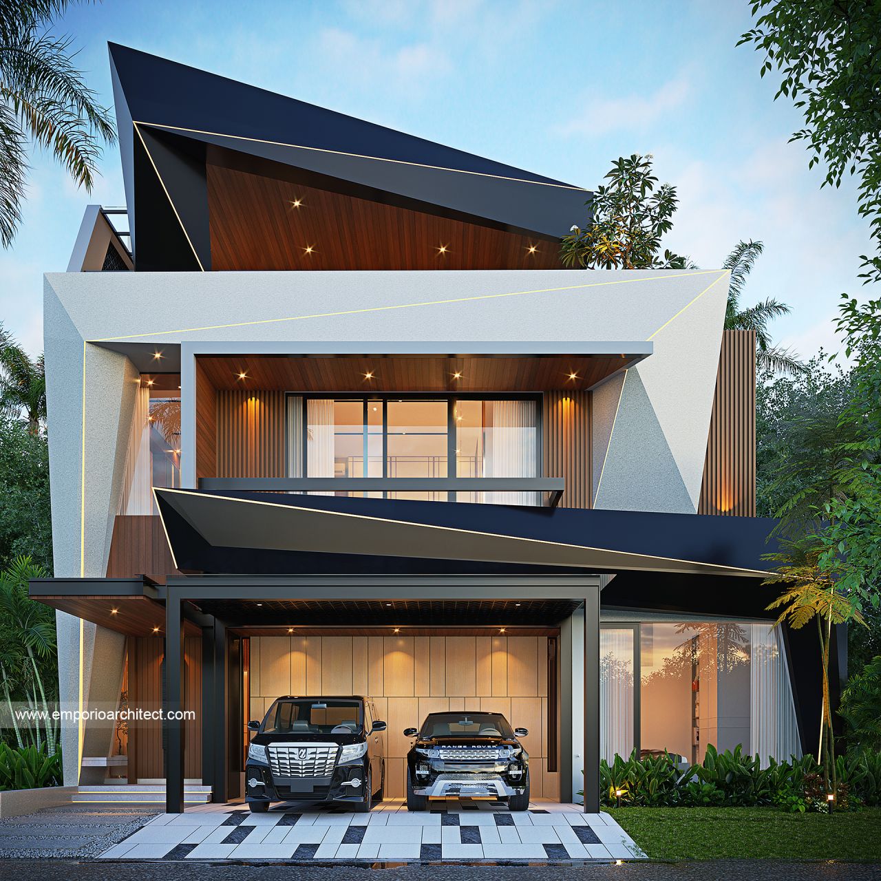 Image Mrs. KRN 2093 Modern House 3 Floors Design - Bintaro, Jakarta Selatan