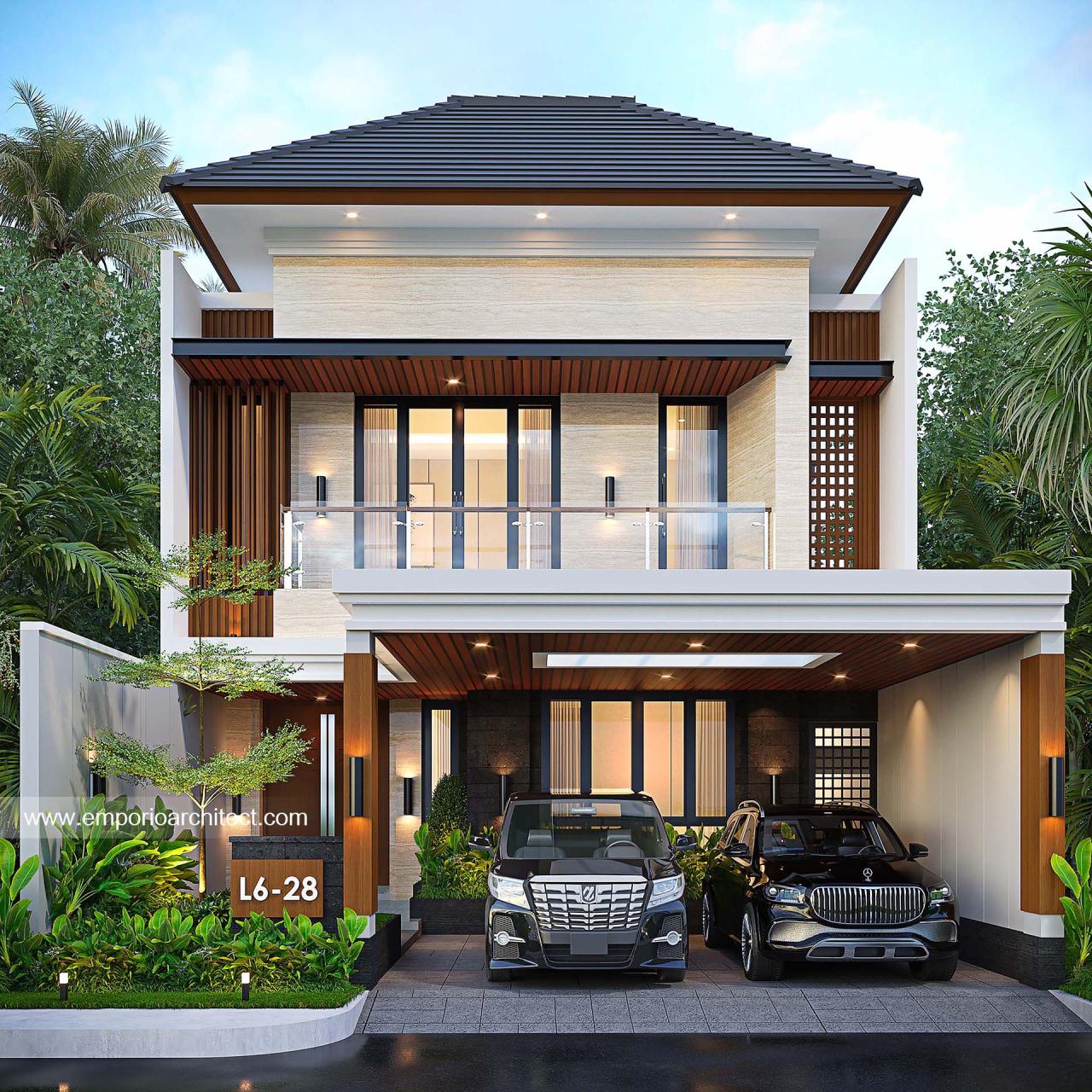 Image Mr. WRD 1687 Modern House 3 Floors Design - Balikpapan