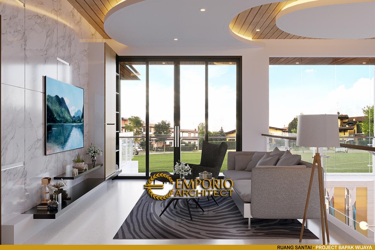Desain Ruang Keluarga Rumah Modern 3 Lantai Bapak Wijaya di PIK, Jakarta 9