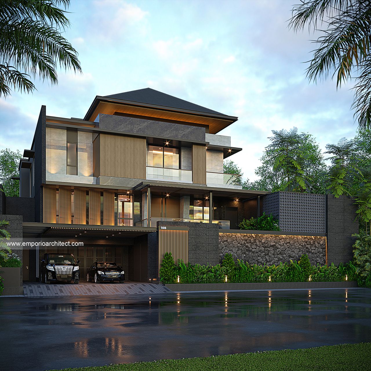 Image Mr. SNN 1878 Modern House 3 Floors Design - Bali