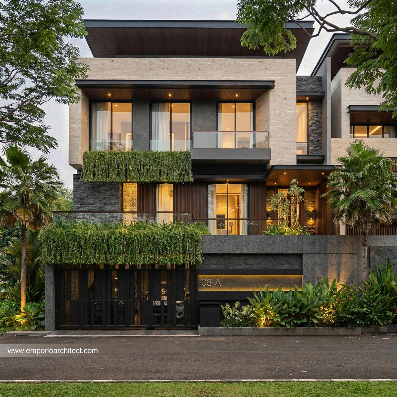 Gambar Desain Rumah Modern 3 Lantai Ibu PTR 2295 di  Rawamangun, Jakarta Timur
