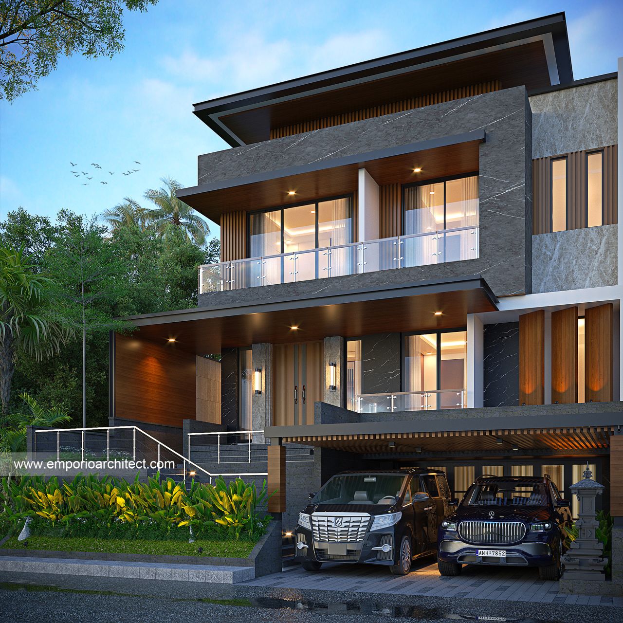 Image Mrs. ALN 1773 Modern House 3 Floors Design - Bali