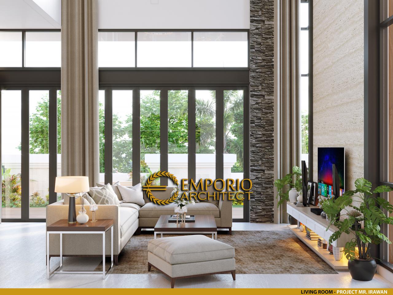Desain Ruang Keluarga Rumah Modern 3 Lantai Bapak Irawan di Jakarta 7