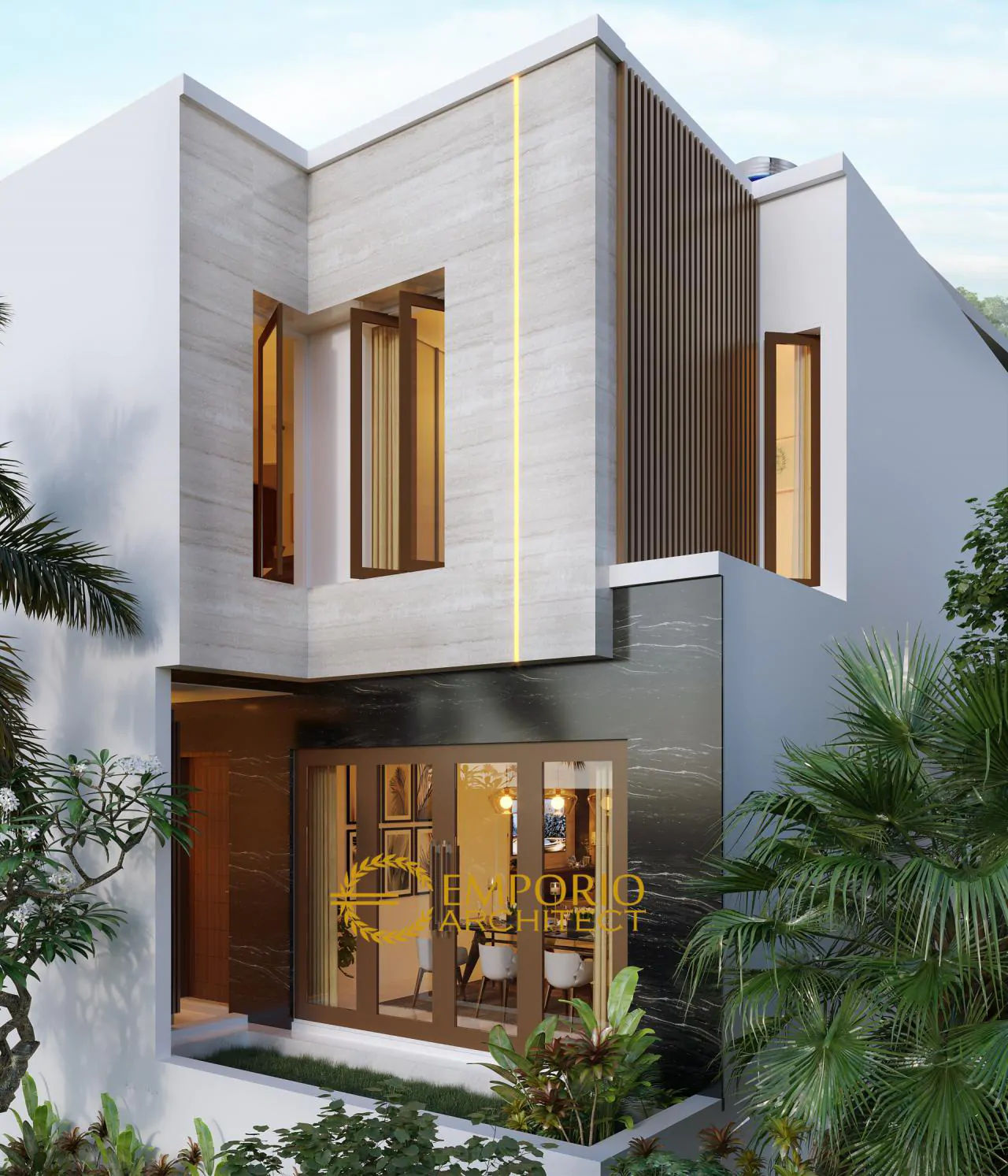 Desain Rumah Modern 3 Lantai Bapak Angga di Surabaya, Jawa Timur 7686