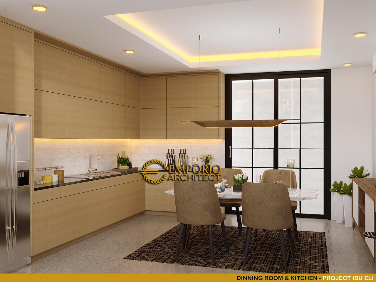 Desain Ruang Makan dan Dapur Rumah Modern 3 Lantai Ibu Eli di Bekasi, Jawa Barat 6