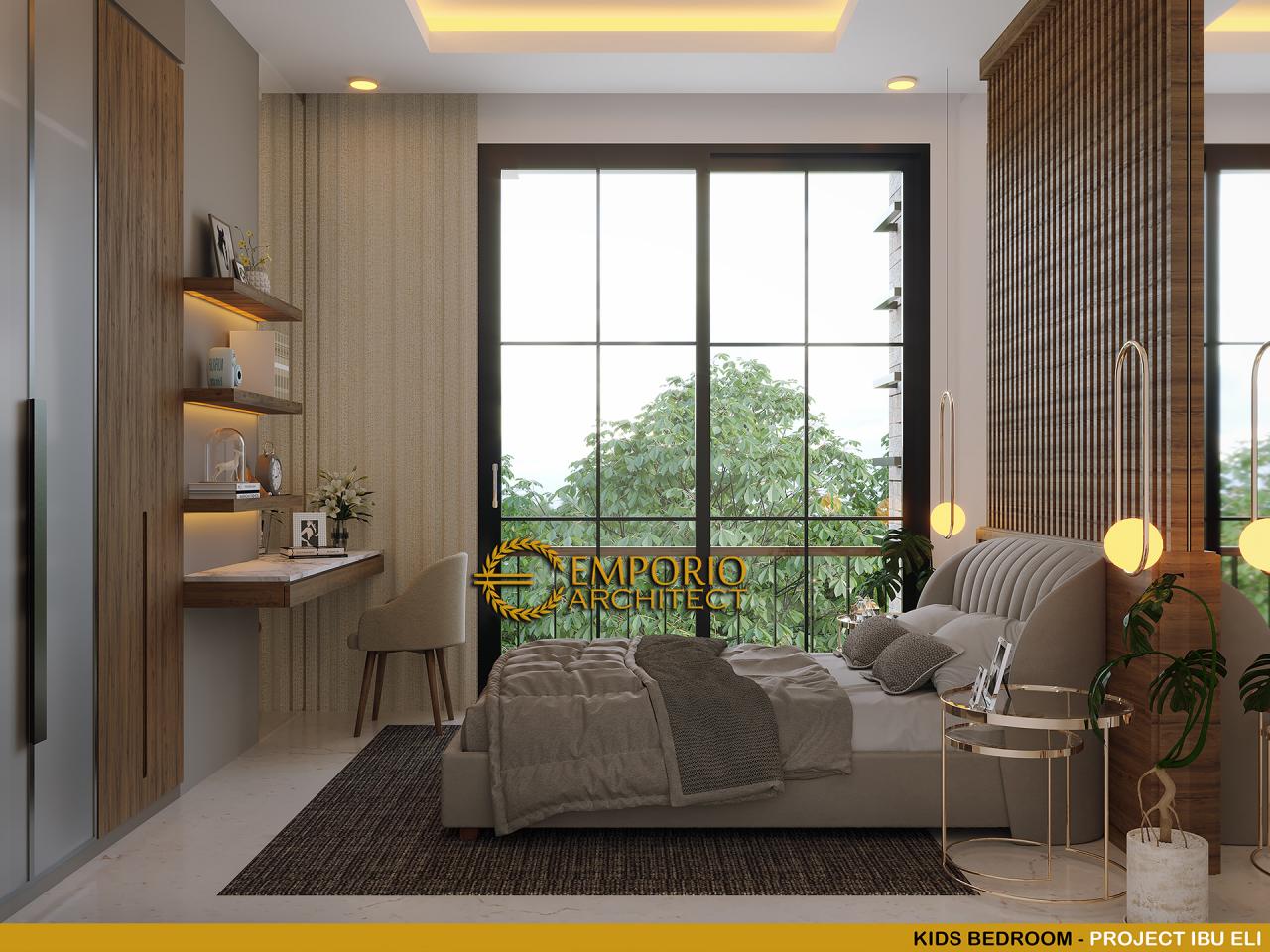 Desain Kamar Tidur Anak Rumah Modern 3 Lantai Ibu Eli di Bekasi, Jawa Barat 10