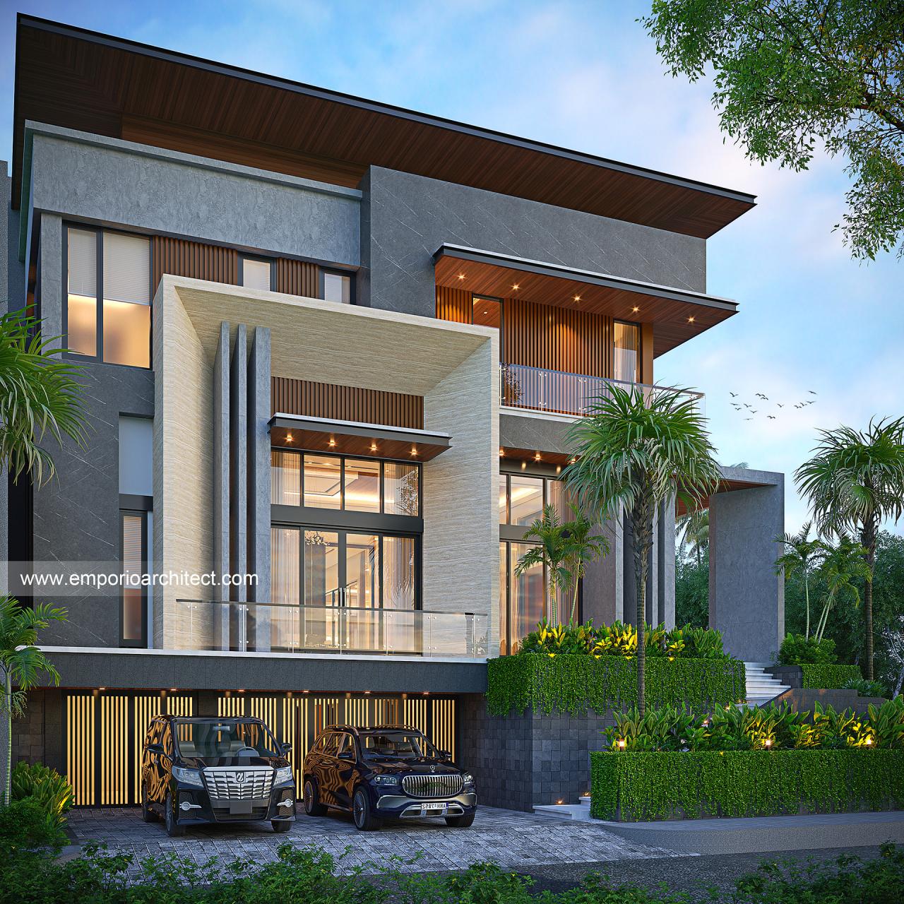 Image Mr. ATN 1504 Modern House 3.5 Floors Design - Tangerang