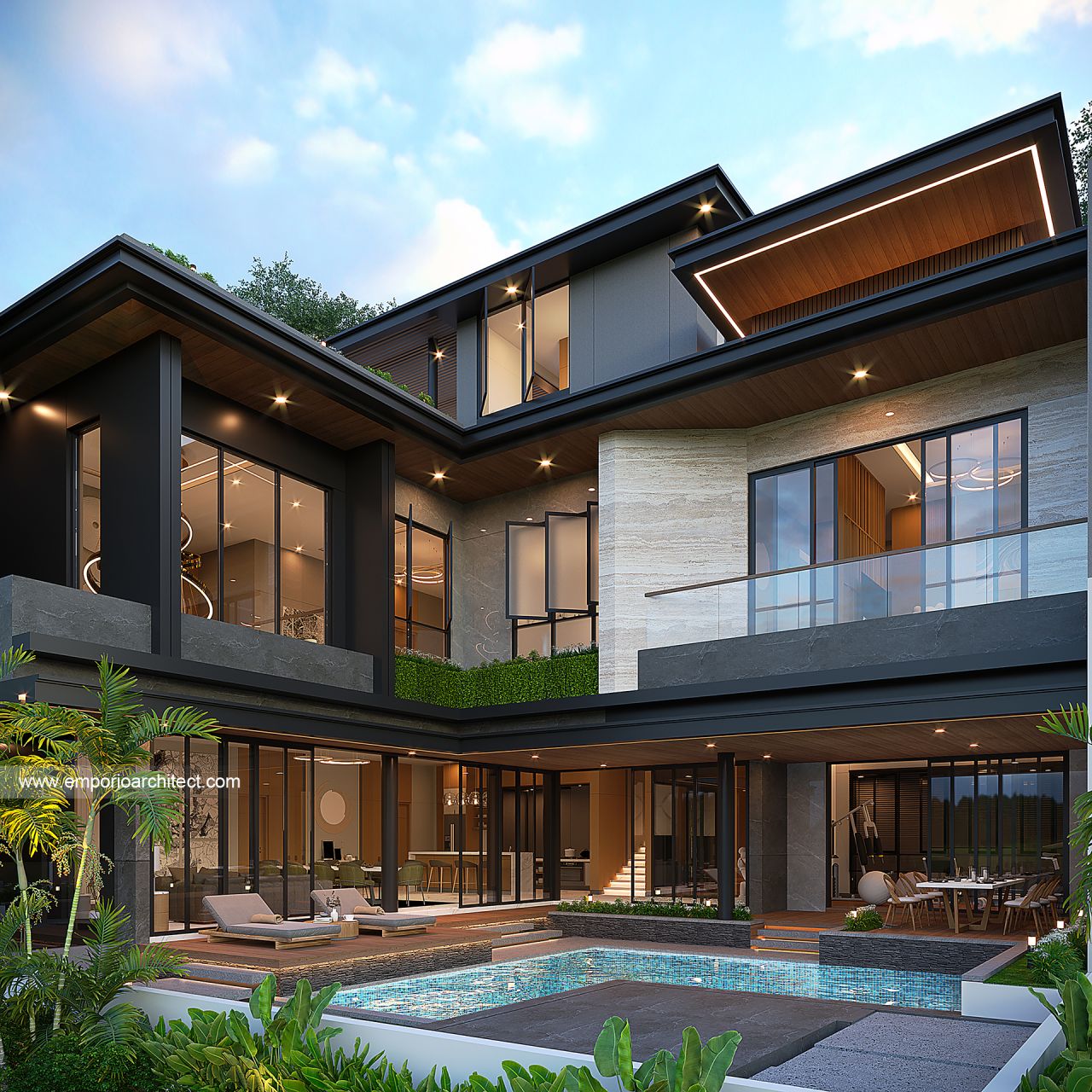 Image Mrs. MR 1986 Modern House 4 Floors Design - Kelapa Gading, Jakarta Utara