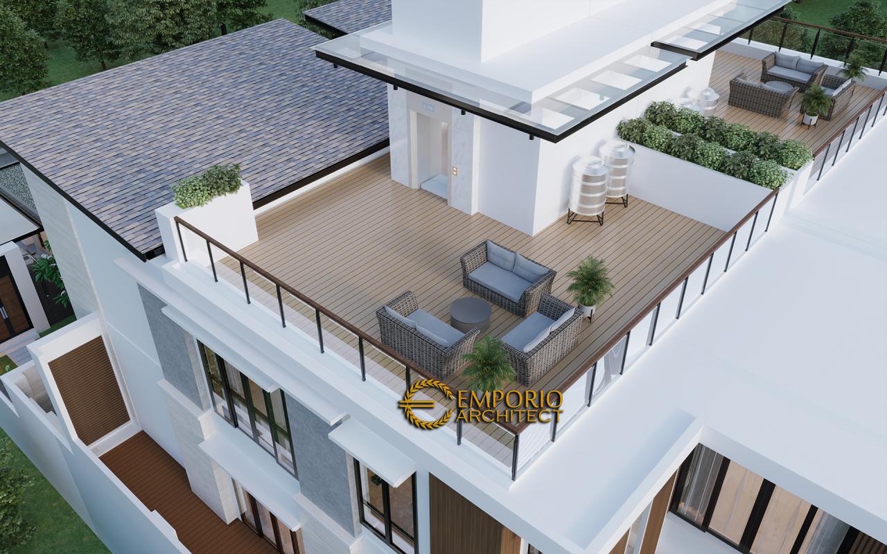 Desain Rooftop Rumah Modern 4 Lantai Mr. Qasem di Arab Saudi 3