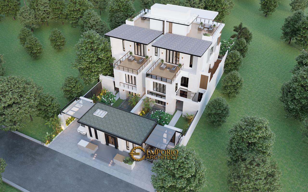 Desain Masterplan Depan Rumah Modern 4 Lantai Mr. Qasem di Arab Saudi 4