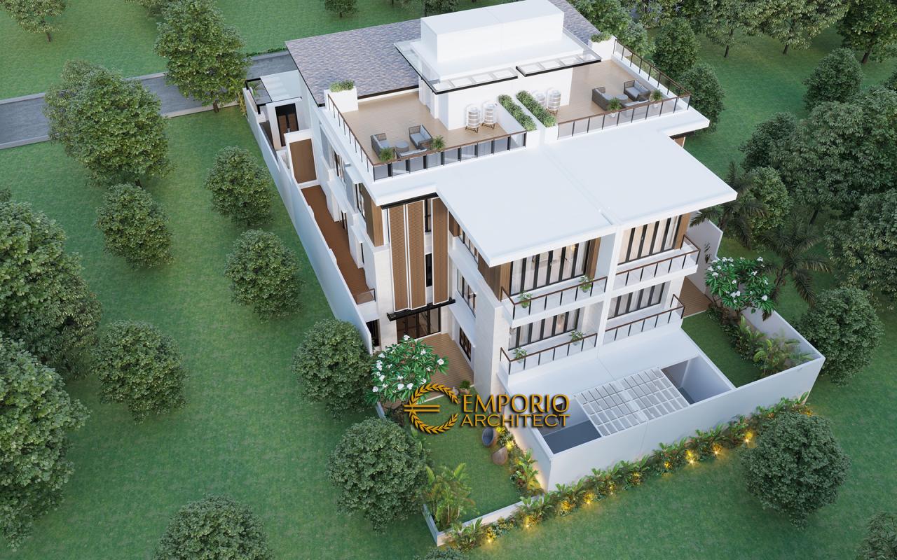 Desain Masterplan Belakang Rumah Modern 4 Lantai Mr. Qasem di Arab Saudi 5