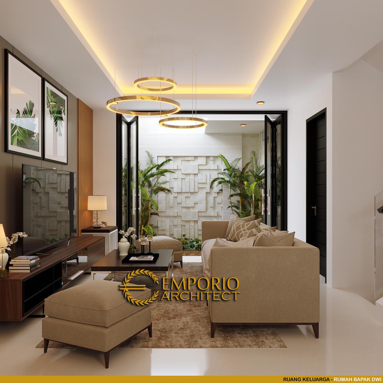 Desain Ruang Keluarga Rumah Modern Classic 2.5 Lantai Bapak Dwi di Jakarta Selatan 6