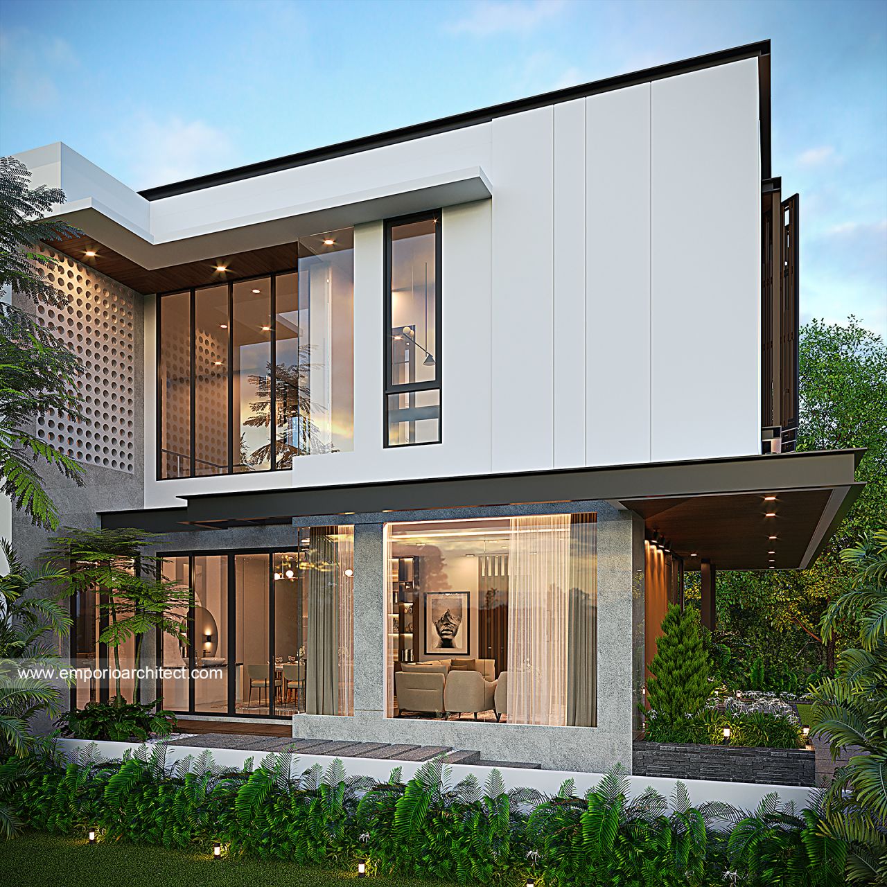 Mr. AD Modern Industrial House 3 Floors Design BSD, Tangerang Selatan