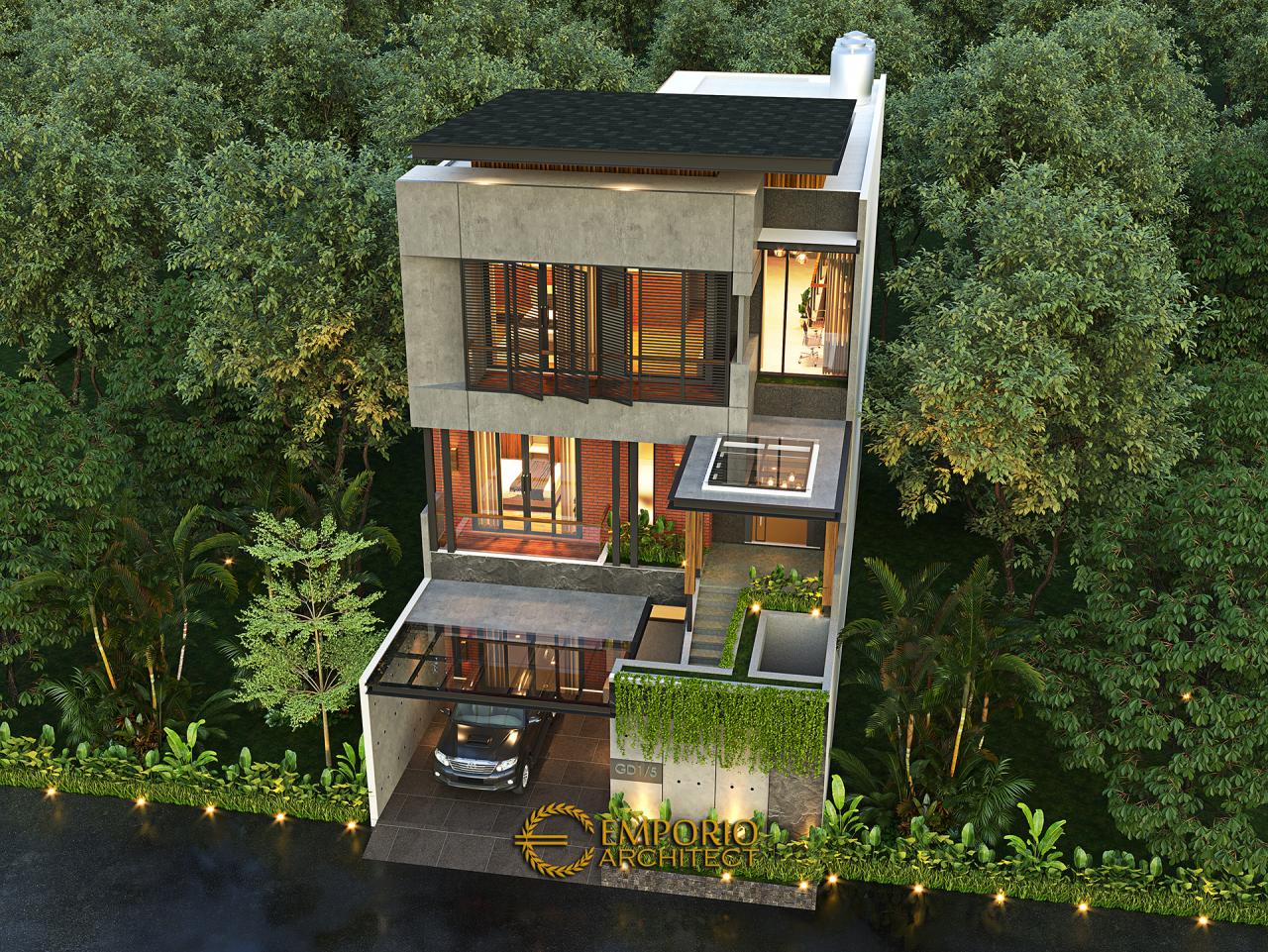 Desain Master Plan Rumah Modern Industrial 3 Lantai Bapak Fadil di Tangerang Selatan, Banten 4